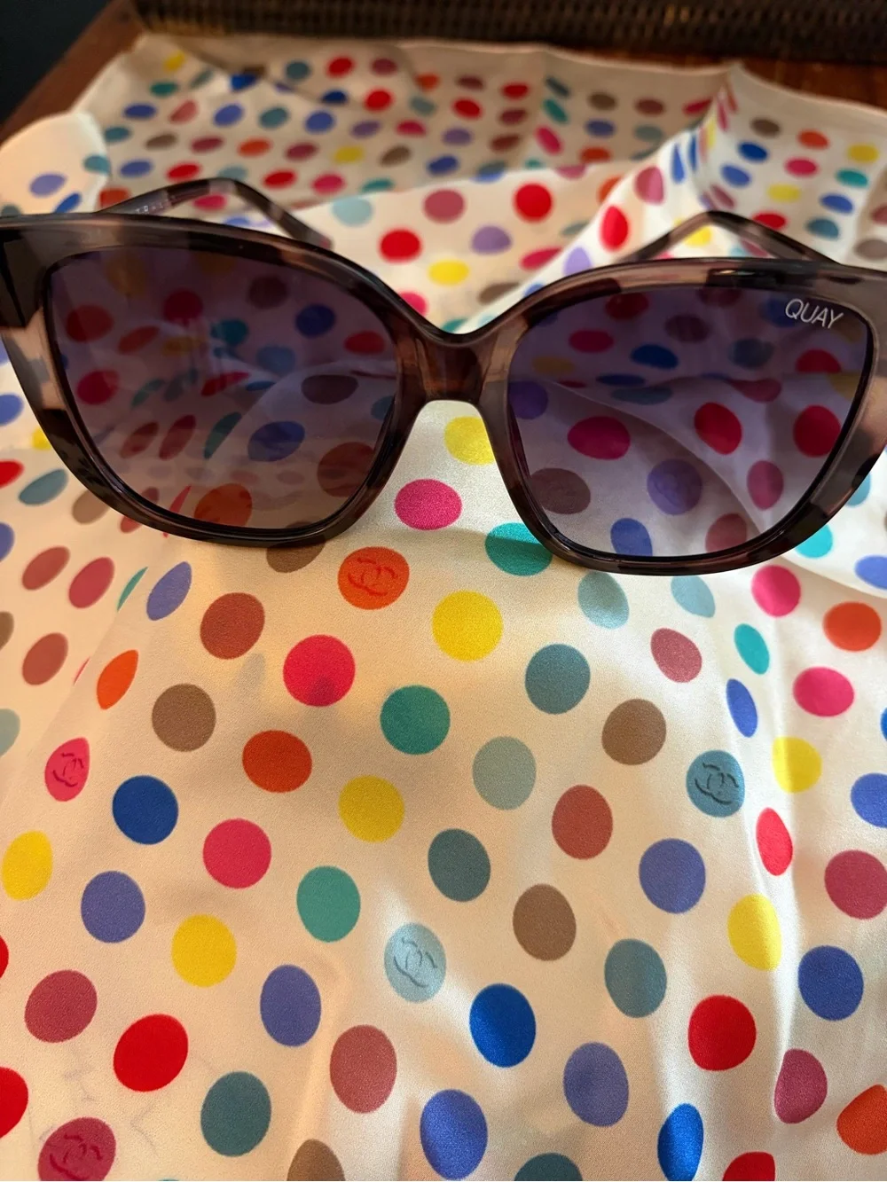 Quay Australia Ever After Tortoiseshell Oversized Sunglasses
